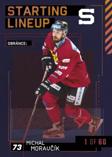 Moravčík Michal SportZoo Tipsport 2023-24 II.série Starting Lineup 1of60 č.SL-27