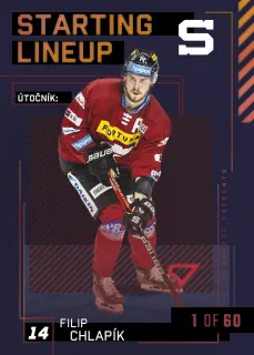 Chlapík Filip SportZoo Tipsport 2023-24 II.série Starting Lineup 1of60 č.SL-28
