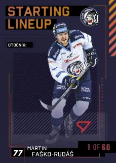 Faško-Rudáš Martin SportZoo Tipsport 2023-24 II.série Starting Lineup 1of60 č.SL-34