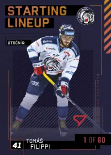 Filippi Tomáš SportZoo Tipsport 2023-24 II.série Starting Lineup 1of60 č.SL-35