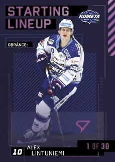 Lintuniemi Alex SportZoo Tipsport 2023-24 II.série Starting Lineup 1of30 č.SL-38