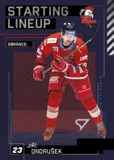 Ondrušek Jiří SportZoo Tipsport 2023-24 II.série Starting Lineup č.SL-44