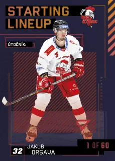Orsava Jakub SportZoo Tipsport 2023-24 II.série Starting Lineup 1of60 č.SL-48