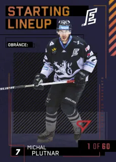 Plutnar Michal SportZoo Tipsport 2023-24 II.série Starting Lineup 1of60 č.SL-51