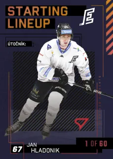 Hladonik Jan SportZoo Tipsport 2023-24 II.série Starting Lineup 1of60 č.SL-54