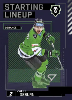Osburn Zach SportZoo Tipsport 2023-24 II.série Starting Lineup č.SL-56