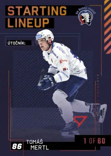 Mertl Tomáš SportZoo Tipsport 2023-24 II.série Starting Lineup 1of60 č.SL-71