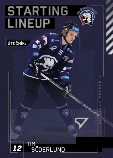 Söderlund Tim SportZoo Tipsport 2023-24 II.série Starting Lineup č.SL-72