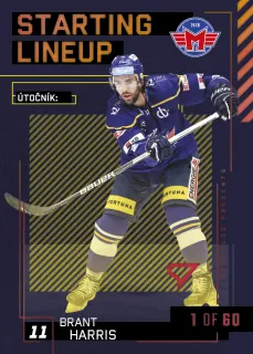 Harris Brant SportZoo Tipsport 2023-24 II.série Starting Lineup 1of60 č.SL-76