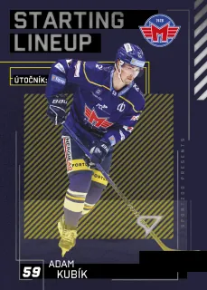Kubík Adam SportZoo Tipsport 2023-24 II.série Starting Lineup č.SL-77