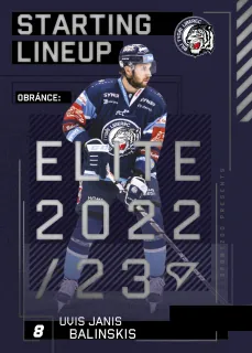 Janis Balinskis Uvis SportZoo Tipsport 2023-24 II.série Starting Lineup č.SL-86
