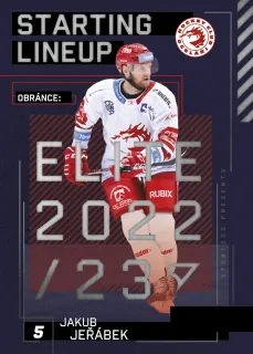 Jeřábek Jakub SportZoo Tipsport 2023-24 II.série Starting Lineup č.SL-87