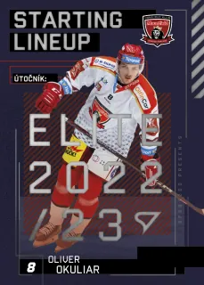 Okuliar Oliver SportZoo Tipsport 2023-24 II.série Starting Lineup č.SL-88