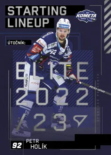 Holík Petr SportZoo Tipsport 2023-24 II.série Starting Lineup č.SL-89