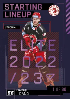 Daňo Marko SportZoo Tipsport 2023-24 II.série Starting Lineup 1of30 č.SL-90