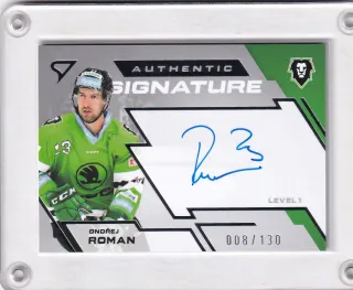Roman Ondřej SportZoo Tipsport 2023-24 II.série Authentic Signature Level 1 xxx/130 č.SL1-OR