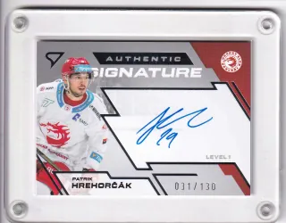 Hrehorčák Patrik SportZoo Tipsport 2023-24 II.série Authentic Signature Level 1 xxx/130 č.SL1-PH