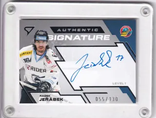 Jeřábek Radek SportZoo Tipsport 2023-24 II.série Authentic Signature Level 1 xxx/130 č.SL1-RJ