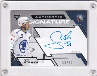 Straka Petr SportZoo Tipsport 2023-24 II.série Authentic Signature Level 2 xx/80 č.SL2-ST