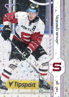 Krejčík Jakub SportZoo Tipsport 2024-25 I.série Puck Marks (fialové) č.42