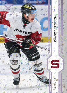Vitouch David SportZoo Tipsport 2024-25 I.série Puck Marks (fialové) č.54