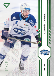 Cingel Lukáš SportZoo Tipsport 2024-25 I.série Green Glitter /30 č.82