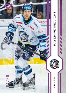 Petrovický Rayen SportZoo Tipsport 2024-25 I.série Purple Iceberg /60 č.117