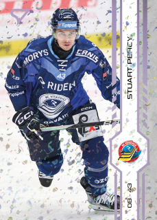 Percy Stuart SportZoo Tipsport 2024-25 I.série Puck Marks (fialové) č.153