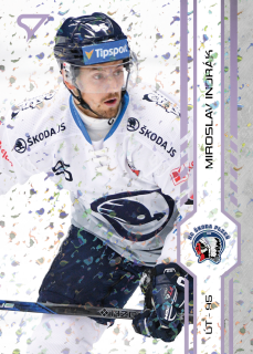 Indrák Miroslav SportZoo Tipsport 2024-25 I.série Puck Marks (fialové) č.210