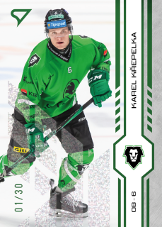 Křepelka Karel SportZoo Tipsport 2024-25 I.série Green Glitter /30 č.222