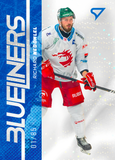 Richard Nedomlel  SportZoo Tipsport 2024-25 I.série Blueliners Holo Ice x/85 č.BL-02