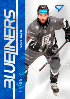 Janis Jaks  SportZoo Tipsport 2024-25 I.série Blueliners Holo Ice x/85 č.BL-28