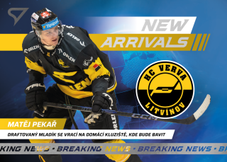Matěj Pekař  SportZoo Tipsport 2024-25 I.série New Arrival č.NA-09