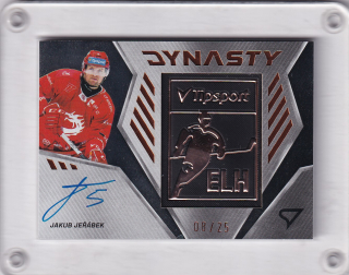 Jakub Jeřábek  SportZoo Tipsport 2024-25 II.série Dynasty  Copper Logo x/25 č.DYS-JJ
