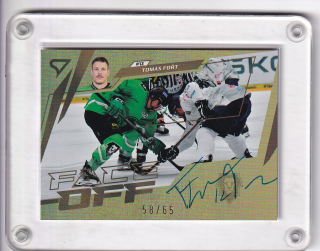 Tomáš Fořt  SportZoo Tipsport 2024-25 II.série Face-Off AUTO /65 č.FOS-FO