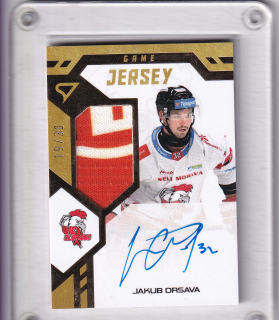 Jakub Orsava  SportZoo Tipsport 2024-25 II.série Game Jersey AUTO /30 č.GJS-JO