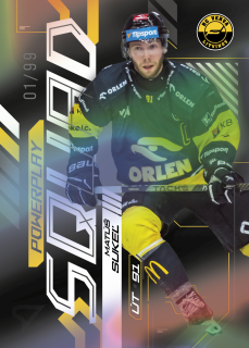 Matúš Sukeľ  SportZoo Tipsport 2024-25 II.série Powerplay Squad Black Rainbow /99 č.PS-28