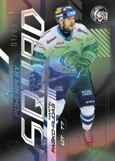Martin Faško-Rudáš SportZoo Tipsport 2024-25 II.série Powerplay Squad Black Rainbow /99 č.PS-43