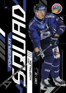 Jan Košťálek SportZoo Tipsport 2024-25 II.série Powerplay Squad č.PS-54
