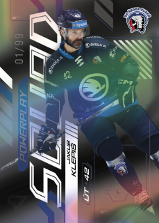 Jakub Klepiš SportZoo Tipsport 2024-25 II.série Powerplay Squad Black Rainbow /99 č.PS-75