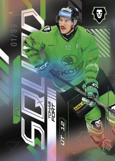 Tomáš Fořt SportZoo Tipsport 2024-25 II.série Powerplay Squad Black Rainbow /99 č.PS-83