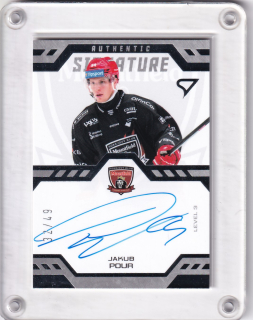 Jakub Pour SportZoo Tipsport 2024-25 II.série Authentic Signature Level 3 xx/49 č.SL3-JP