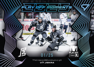 Vít Jiskra  SportZoo Play Off 2025 Play Off Moments Blue /25 č.PM-07