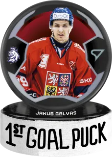 Galvas Jakub SportZoo ČR Reprezentace 2024 1st Goal Puck č.GP-01