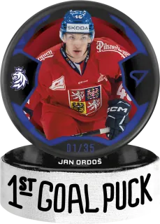 Ordoš Jan SportZoo ČR Reprezentace 2024 1st Goal Puck Blue /35 č.GP-12