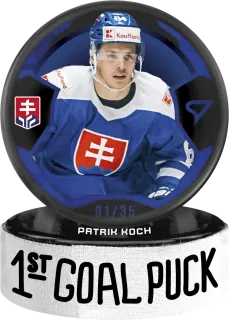 Koch Patrik SportZoo SR Reprezentace 2024 1st Goal Puck /35 č.GP-05