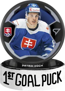Koch Patrik SportZoo SR Reprezentace 2024 1st Goal Puck č.GP-05