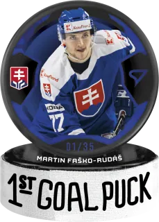 Faško-Rudáš Martin SportZoo SR Reprezentace 2024 1st Goal Puck /35 č.GP-09