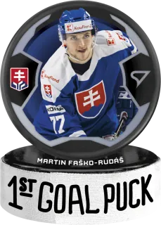 Faško-Rudáš Martin SportZoo SR Reprezentace 2024 1st Goal Puck č.GP-09