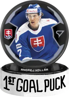 Kollár Andrej SportZoo SR Reprezentace 2024 1st Goal Puck č.GP-10